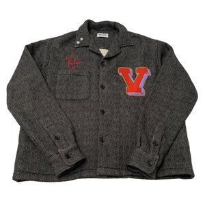 VALAS Varsity V Bowler Shirt in Black